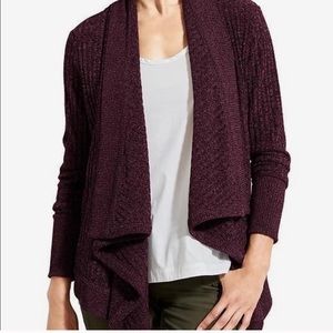 Athleta Tiburon wrap - burgundy cardigan sweater